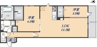 ボースウィングス竹渕東の物件間取画像